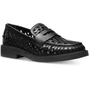 eden Womens Eyelet Leather Loafers