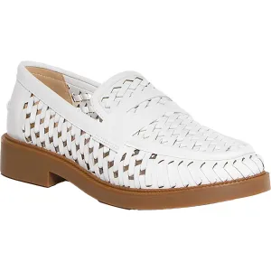 EDEN  Womens Eyelet Leather Loafers