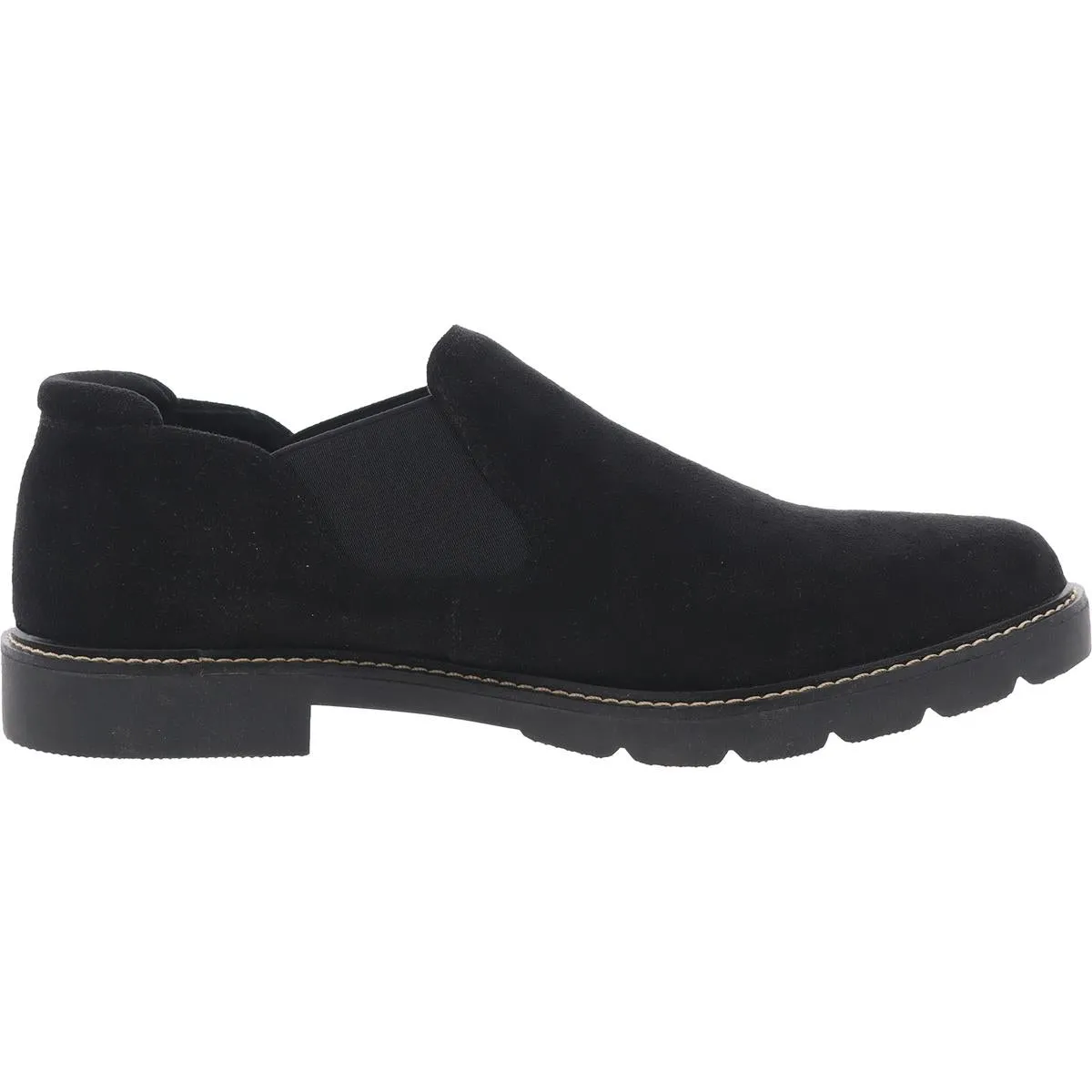 Eliza Womens Padded Insole Faux Suede Loafers