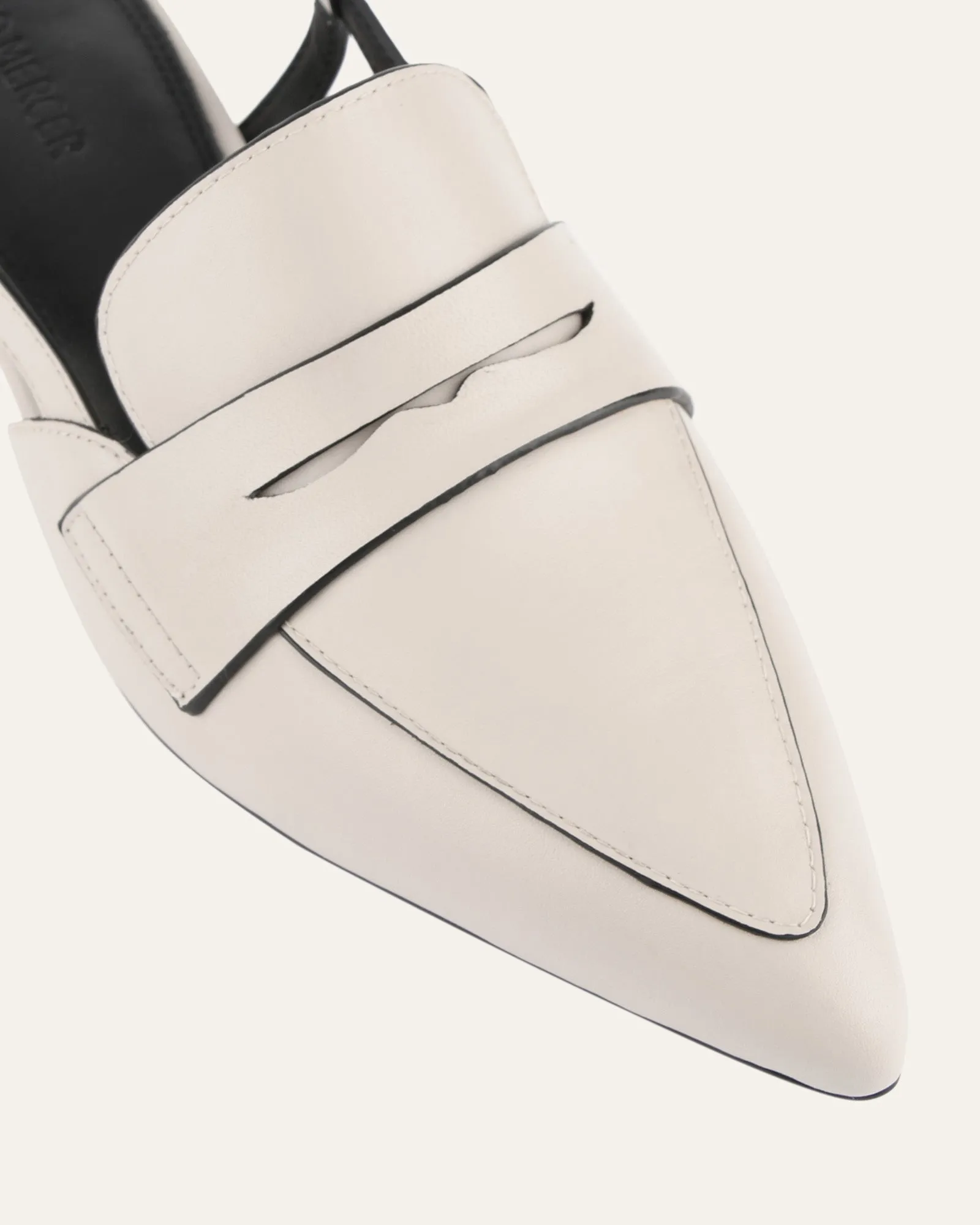ELOISE DRESS FLATS BONE LEATHER