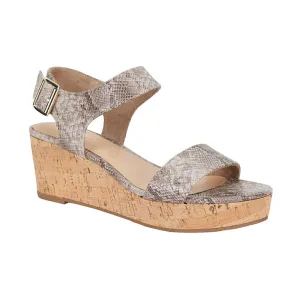 Ember Heel in Snake Fabric