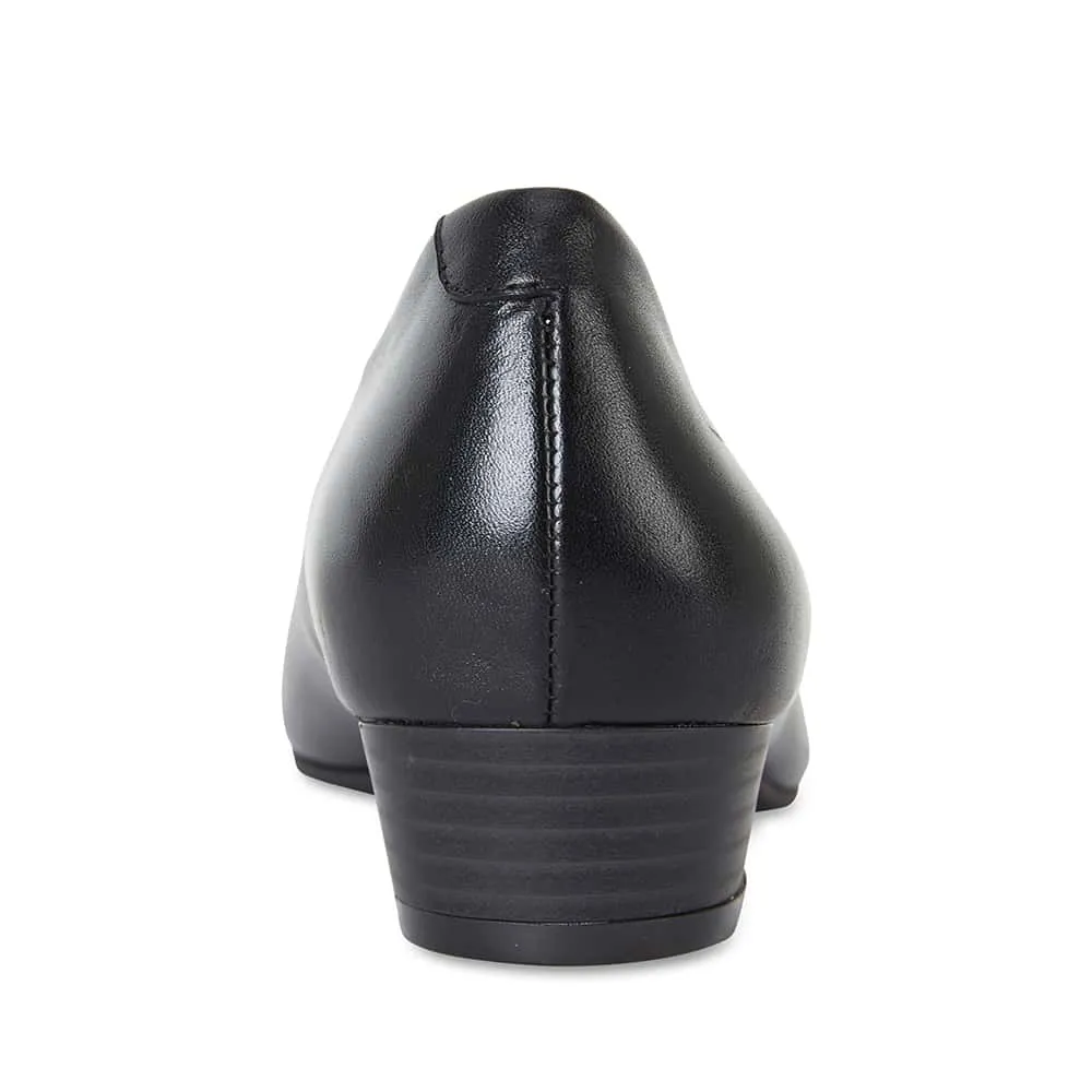 Emily Heel in Black Leather