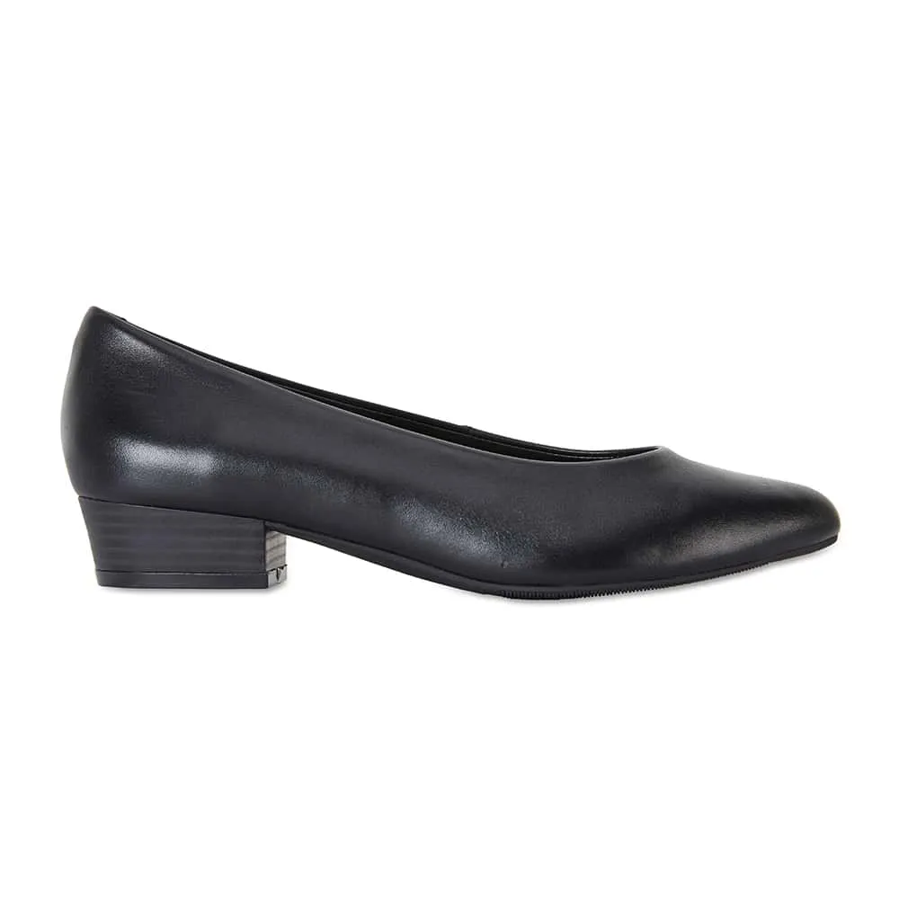 Emily Heel in Black Leather