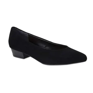 Emily Heel in Black Suede