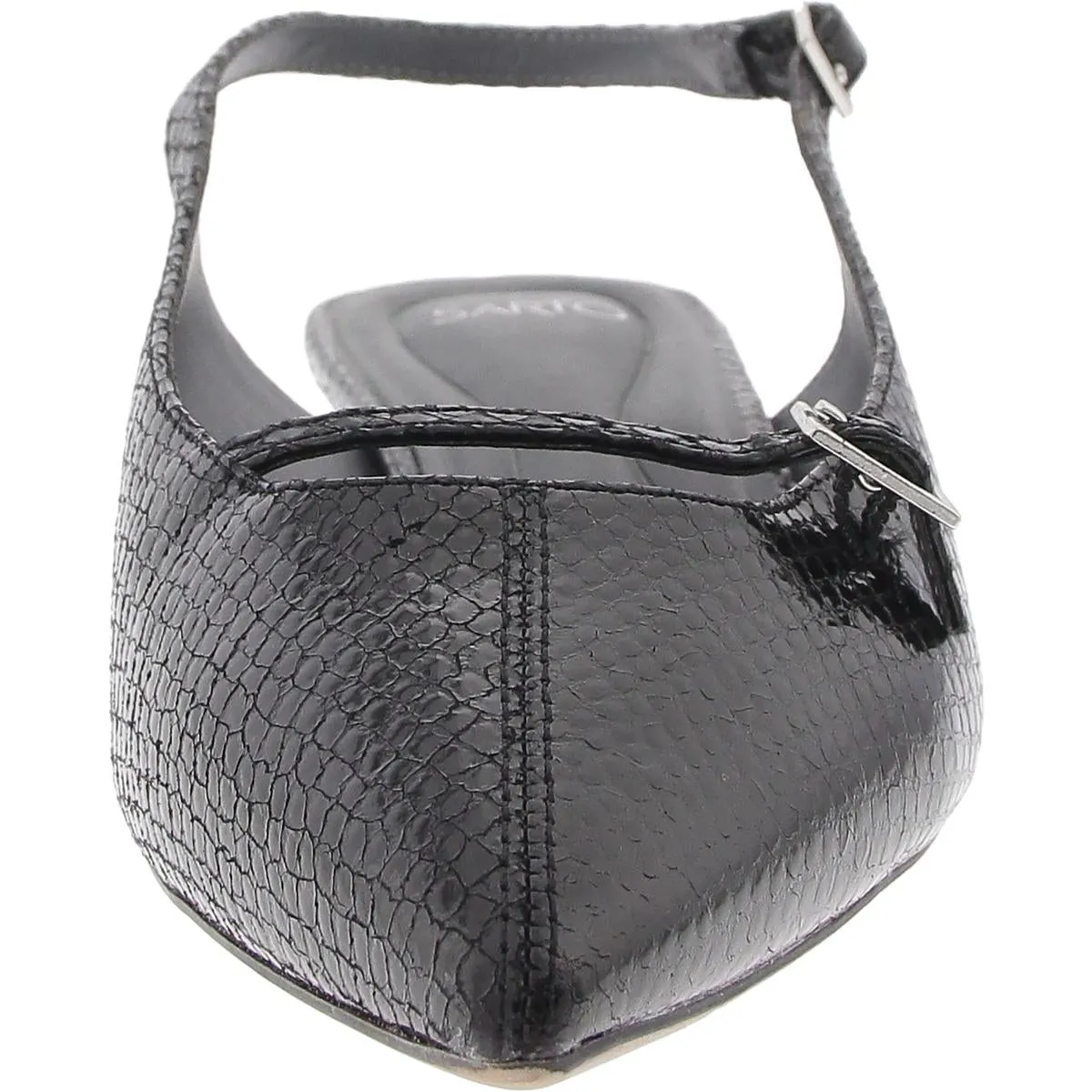 Emma Womens Textured Leather Slingbacks