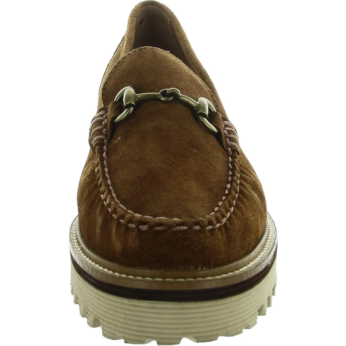 Emmalynn Womens Lugged Sole Suede Loafers