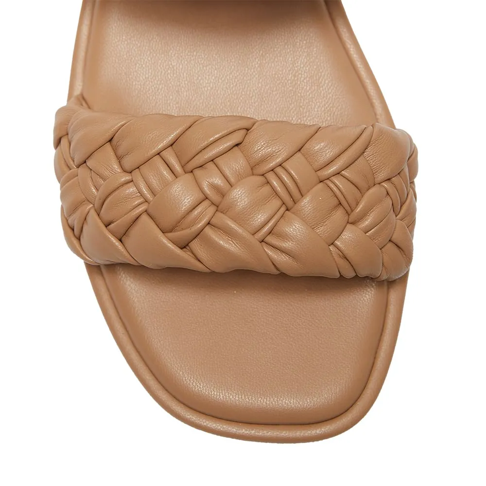 Enya Slide in Light Tan Smooth