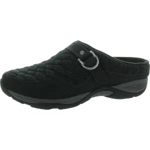Enza Womens Buckle Quilted Clogs