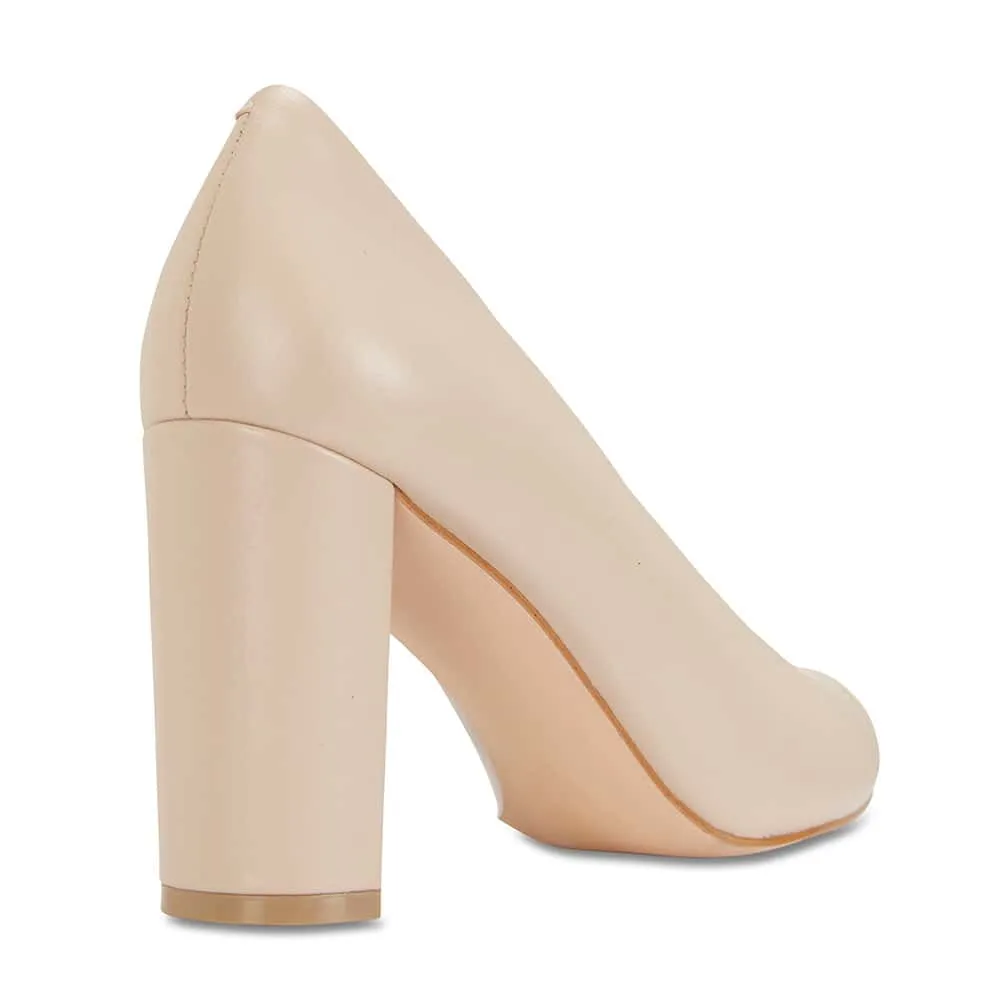 Epic Heel in Nude Leather