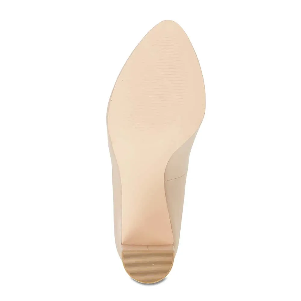 Epic Heel in Nude Leather