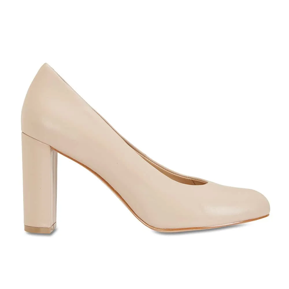 Epic Heel in Nude Leather