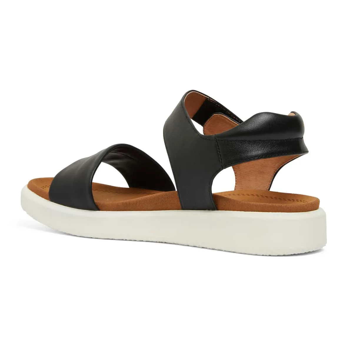 Falcon Sandal in Black Leather