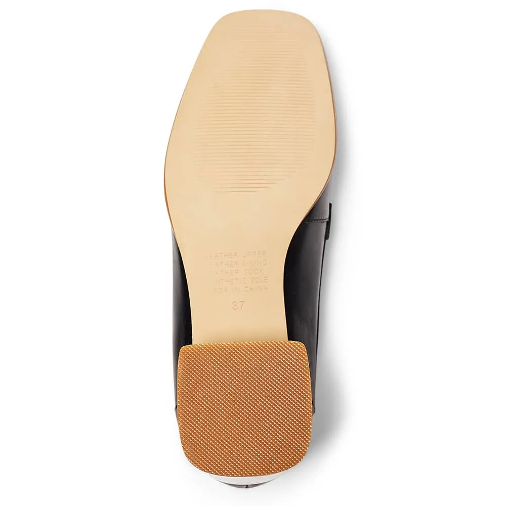 Fancy Loafer in Black Pony Leather