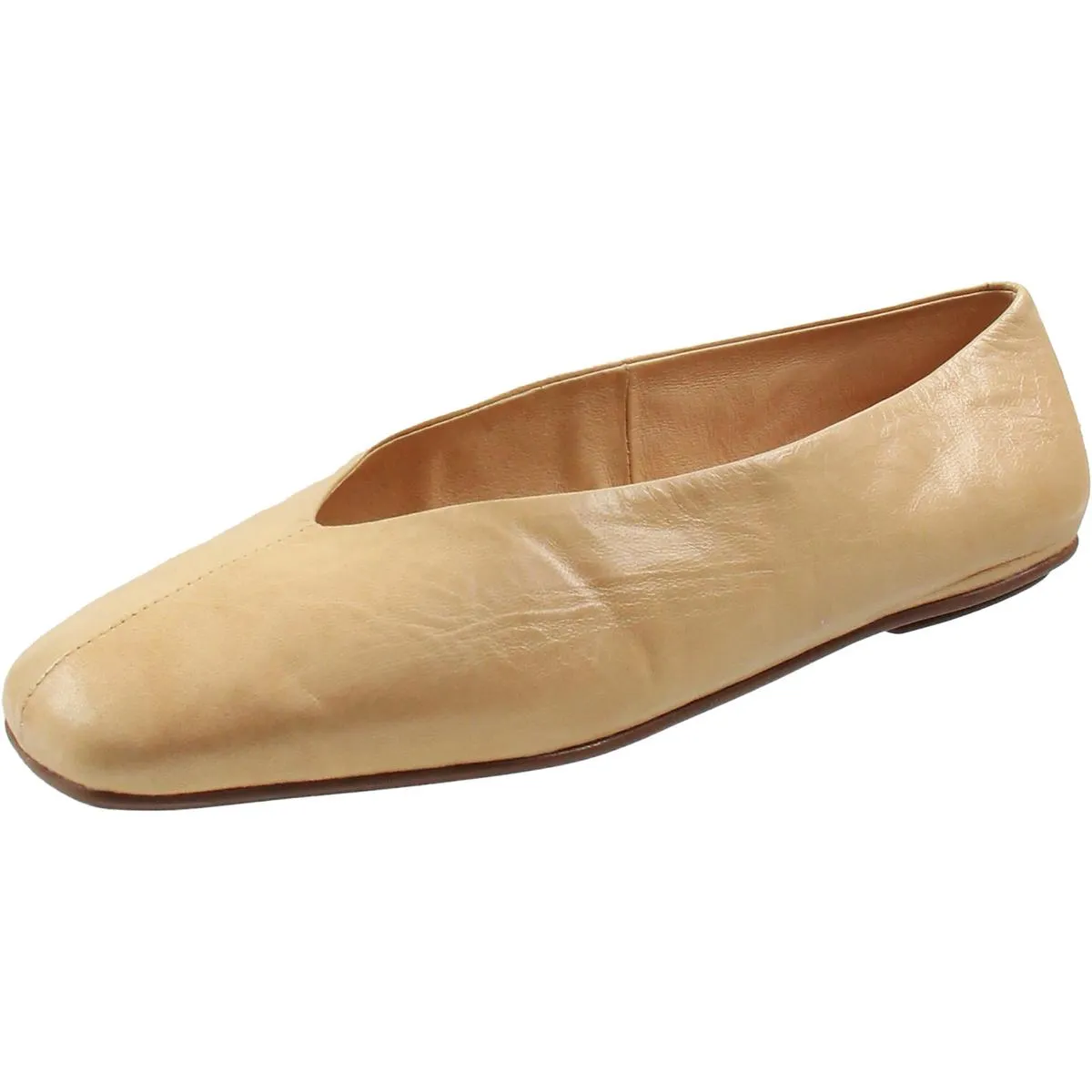 FATHOM Womens Solid Leather Flat Shoes