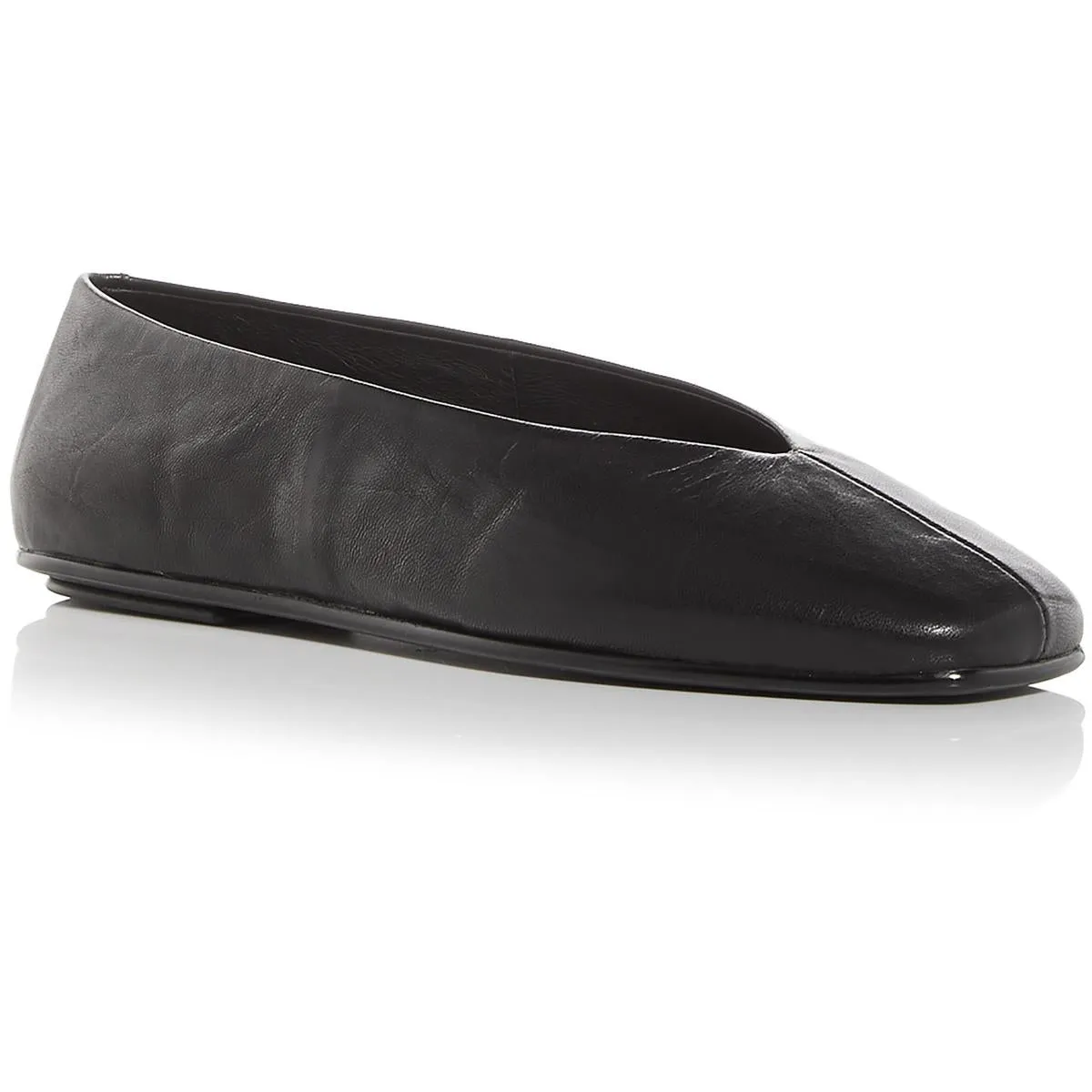 FATHOM Womens Solid Leather Flat Shoes