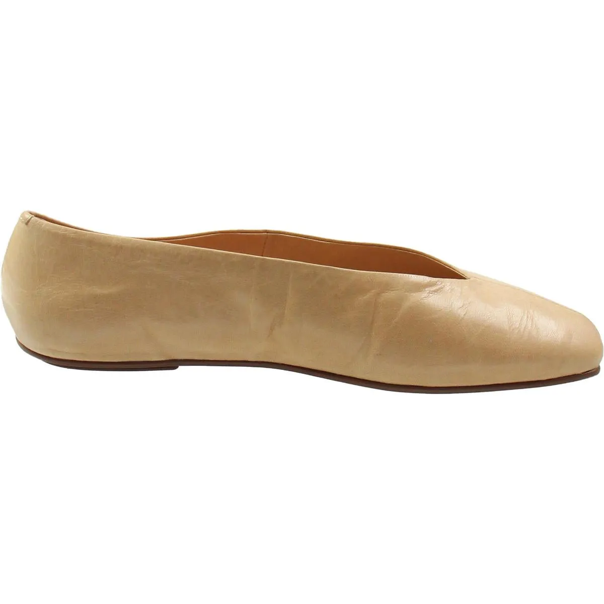 FATHOM Womens Solid Leather Flat Shoes