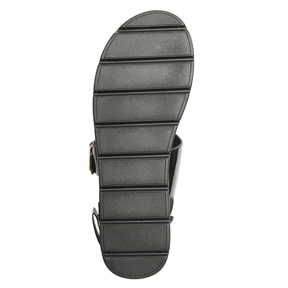 Felix Sandal in Black Patent