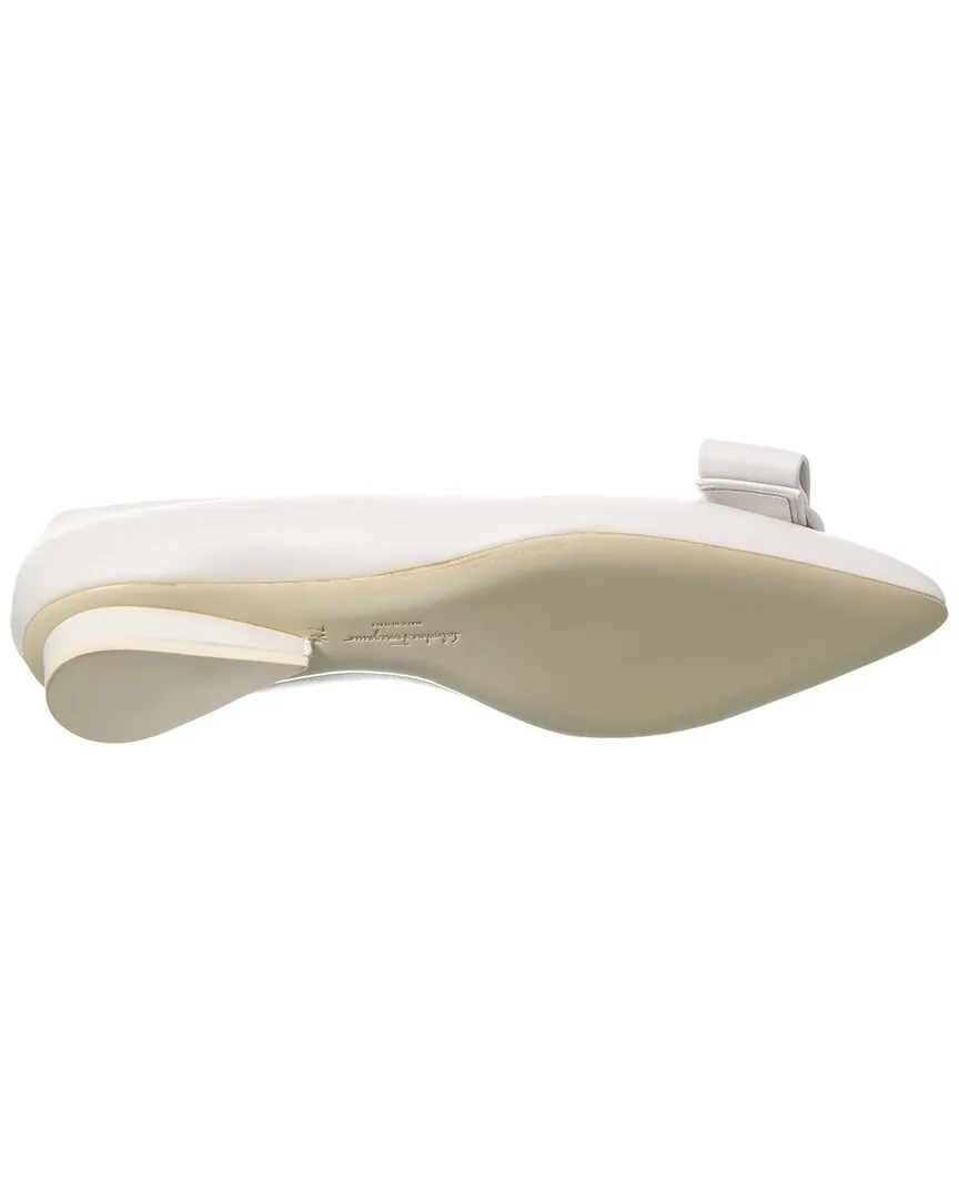 Ferragamo Viva Leather Flat