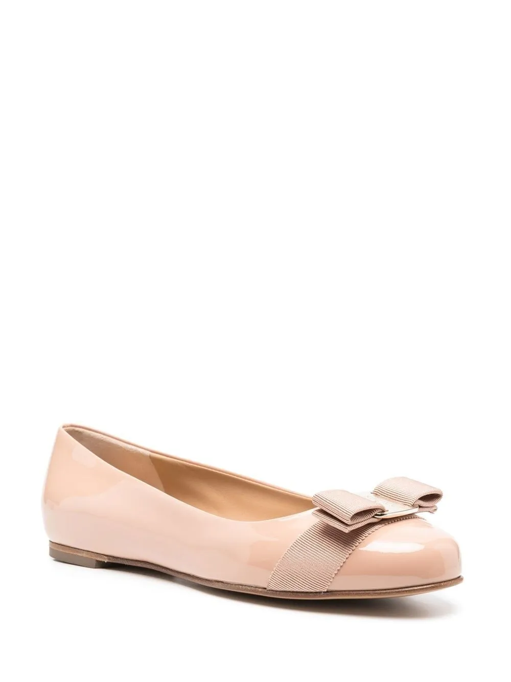 Ferragamo Women's Flat Shoes Powder