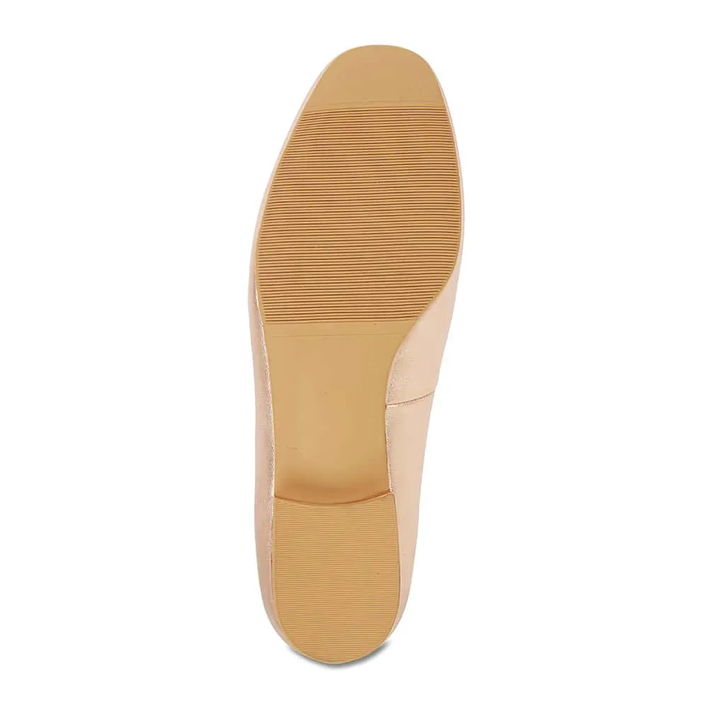 Fifi Loafer in Rose Gold Leather