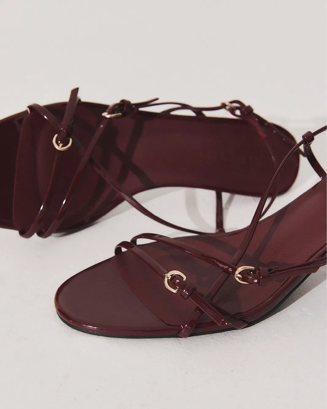 FLOSSIE - CHERRY RED PATENT