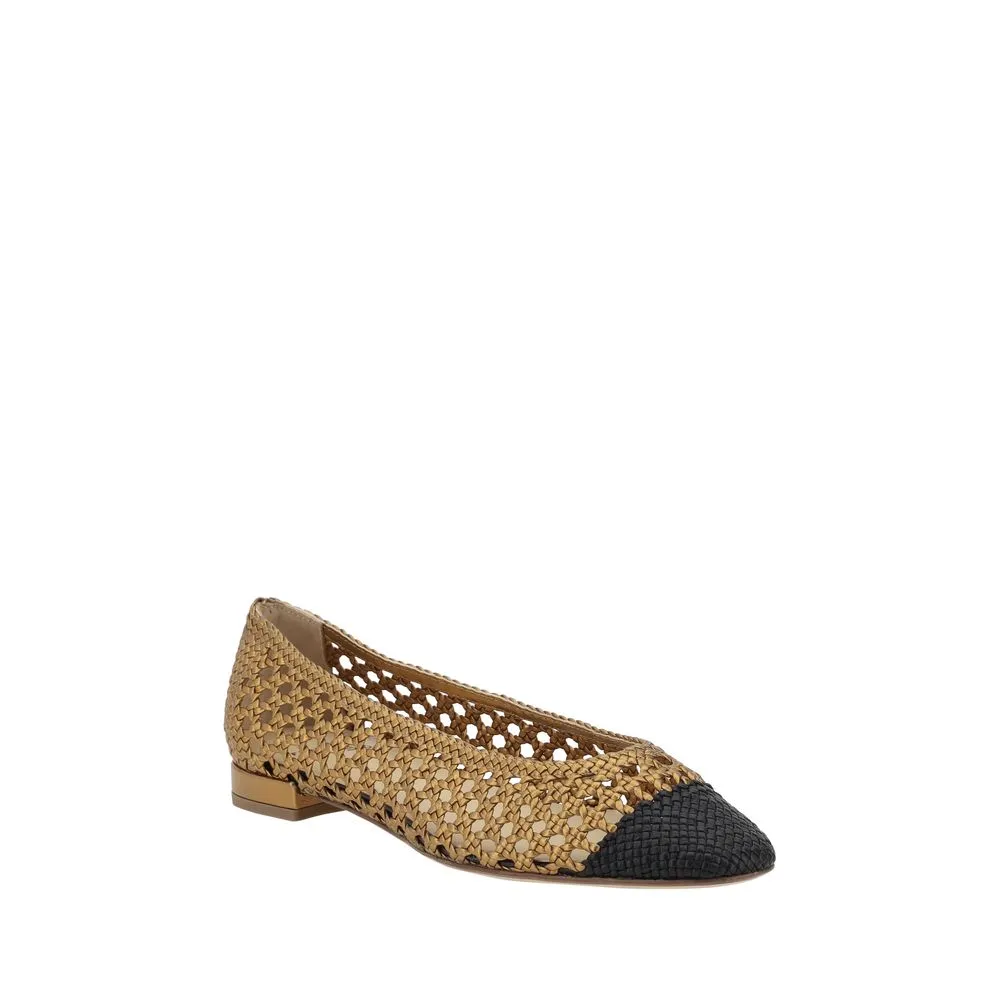 Francesco Russo Woven Women's Ballerinas