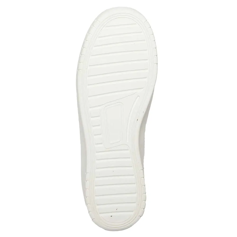 Fraser Sneaker in White And Black Smooth