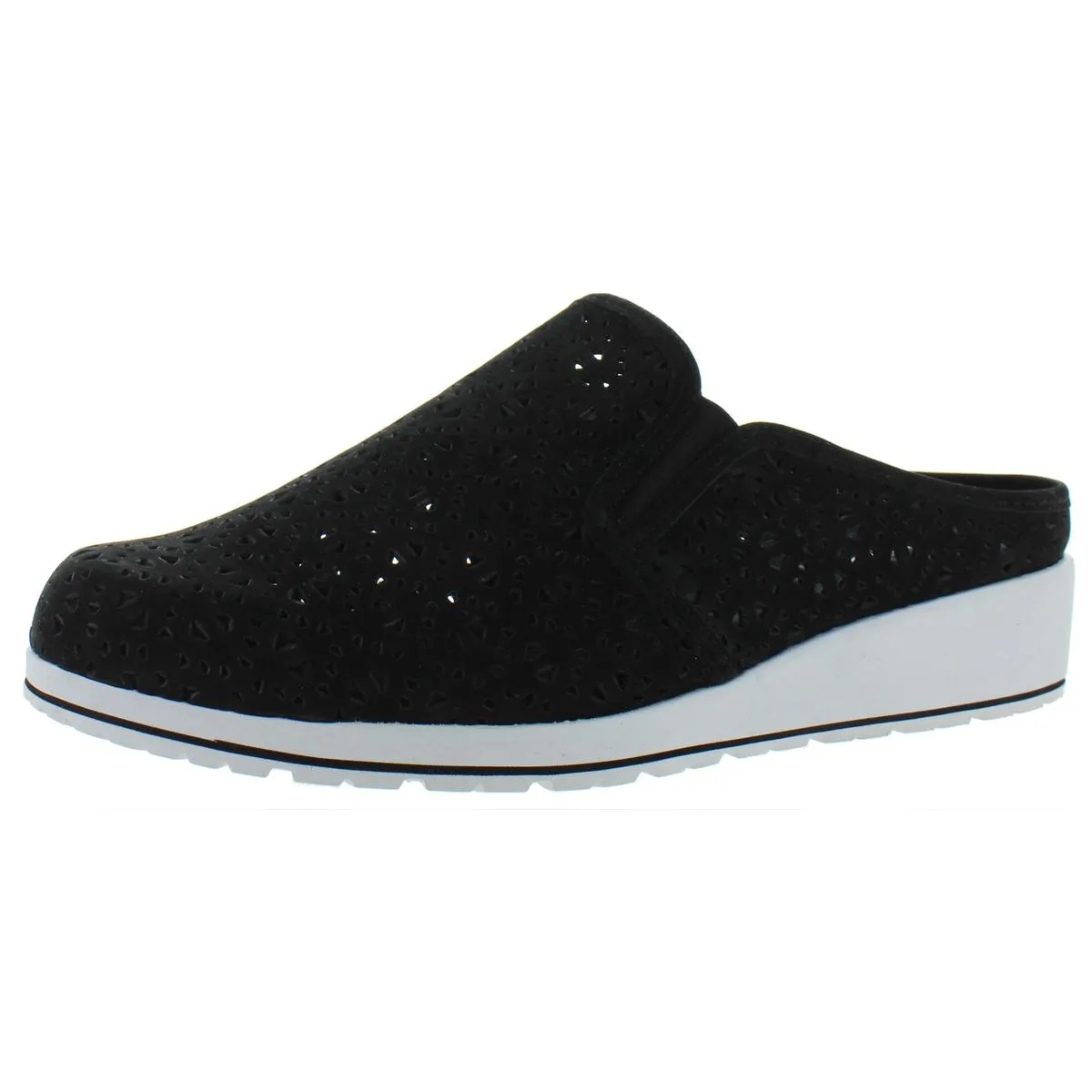 Freedom Womens Laser Cut Slip On Wedge Sneaker