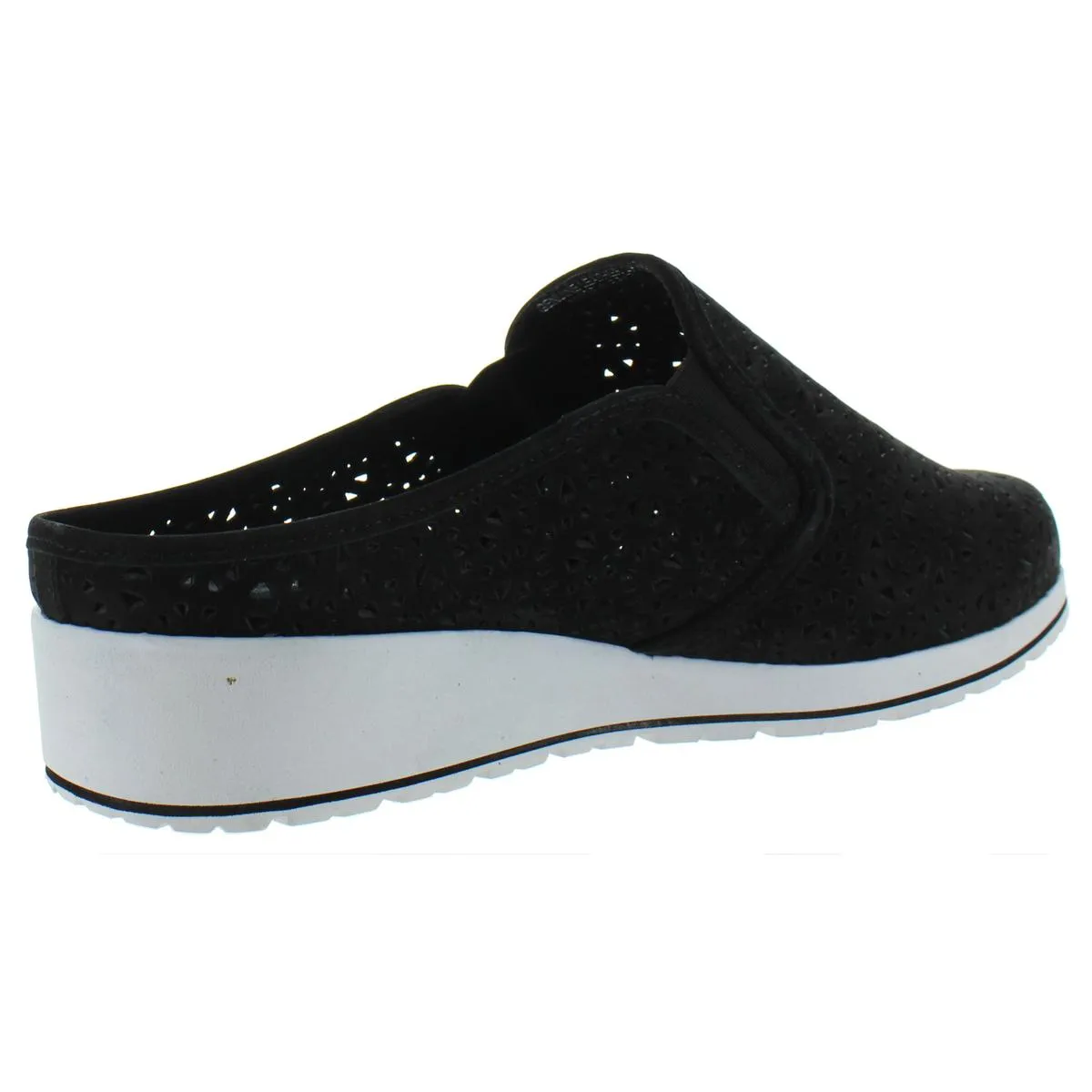 Freedom Womens Laser Cut Slip On Wedge Sneaker