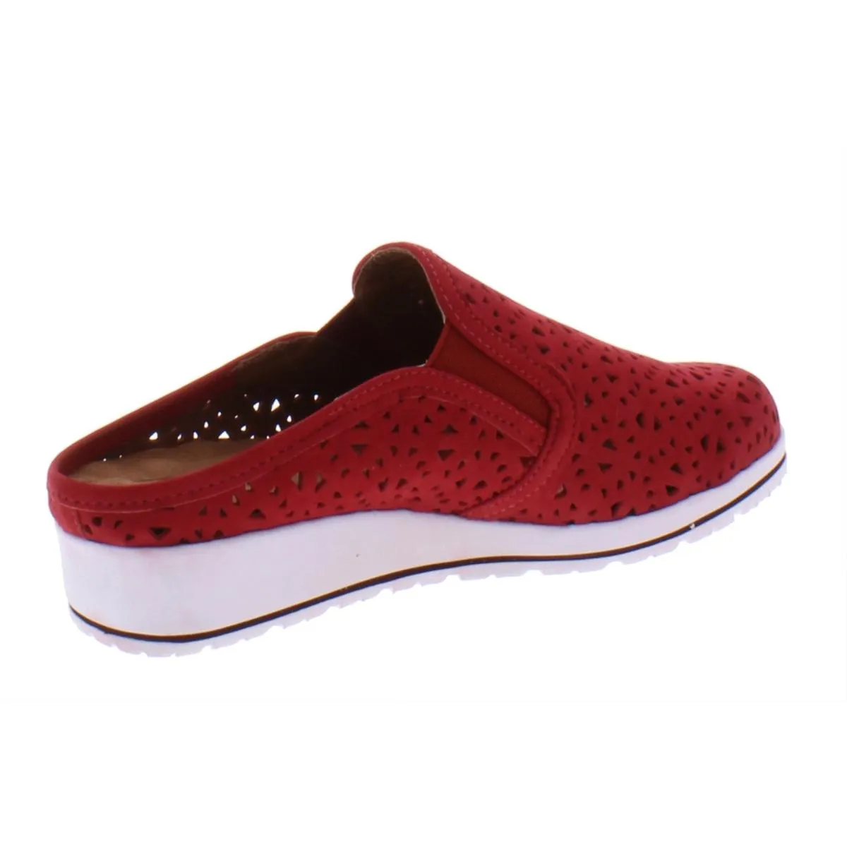 Freedom Womens Leather Slip On Slip-On Sneakers