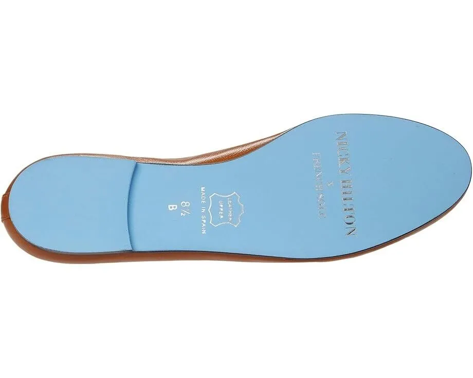 French Sole Nicky Hilton - Kathy Flat Women's US 8 Brown Leather Slip On ZPO1070