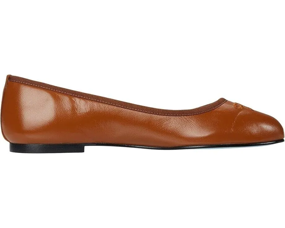 French Sole Nicky Hilton - Kathy Flat Women's US 8 Brown Leather Slip On ZPO1070