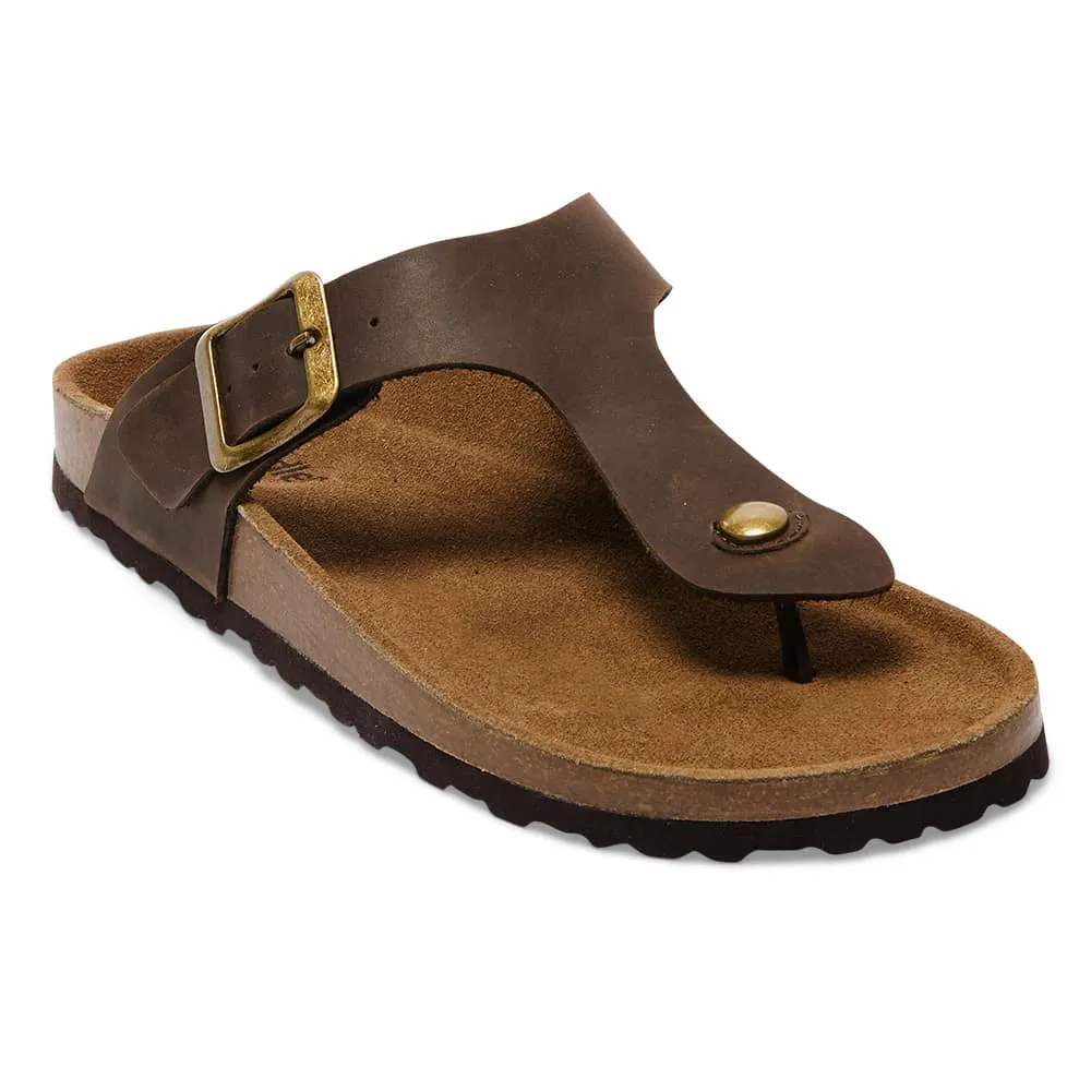Fresno Sandal in Brown Nubuck
