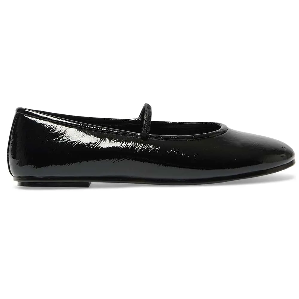 Frisco Flat in Black Patent
