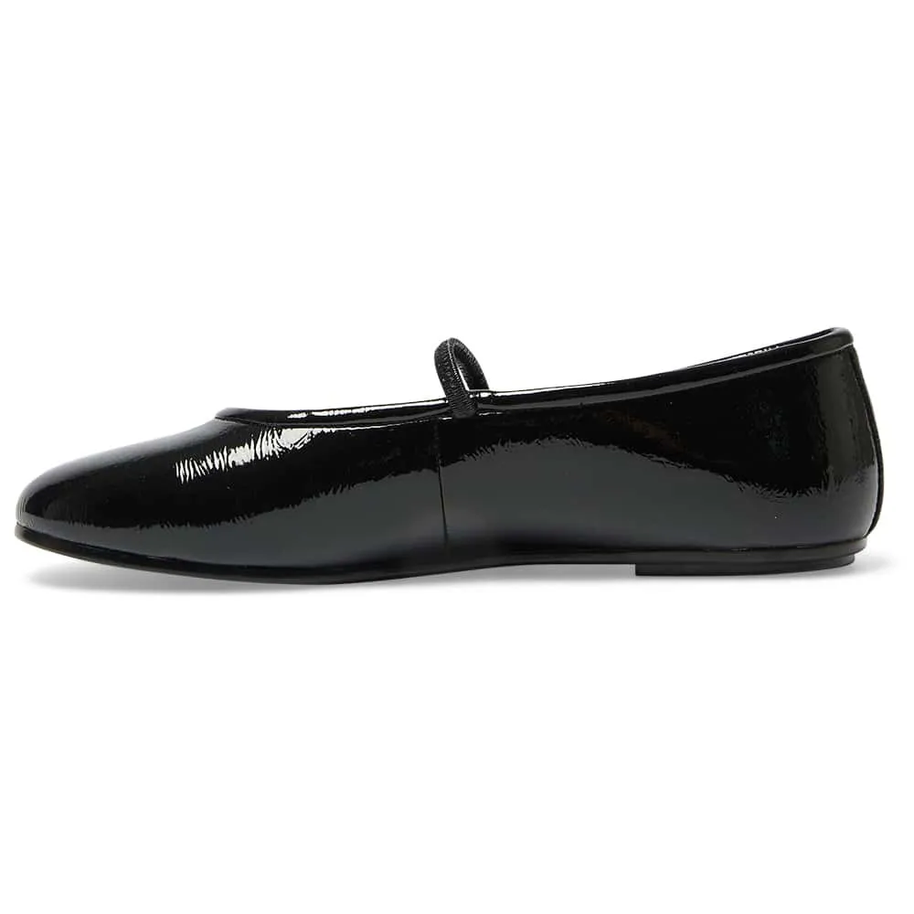Frisco Flat in Black Patent