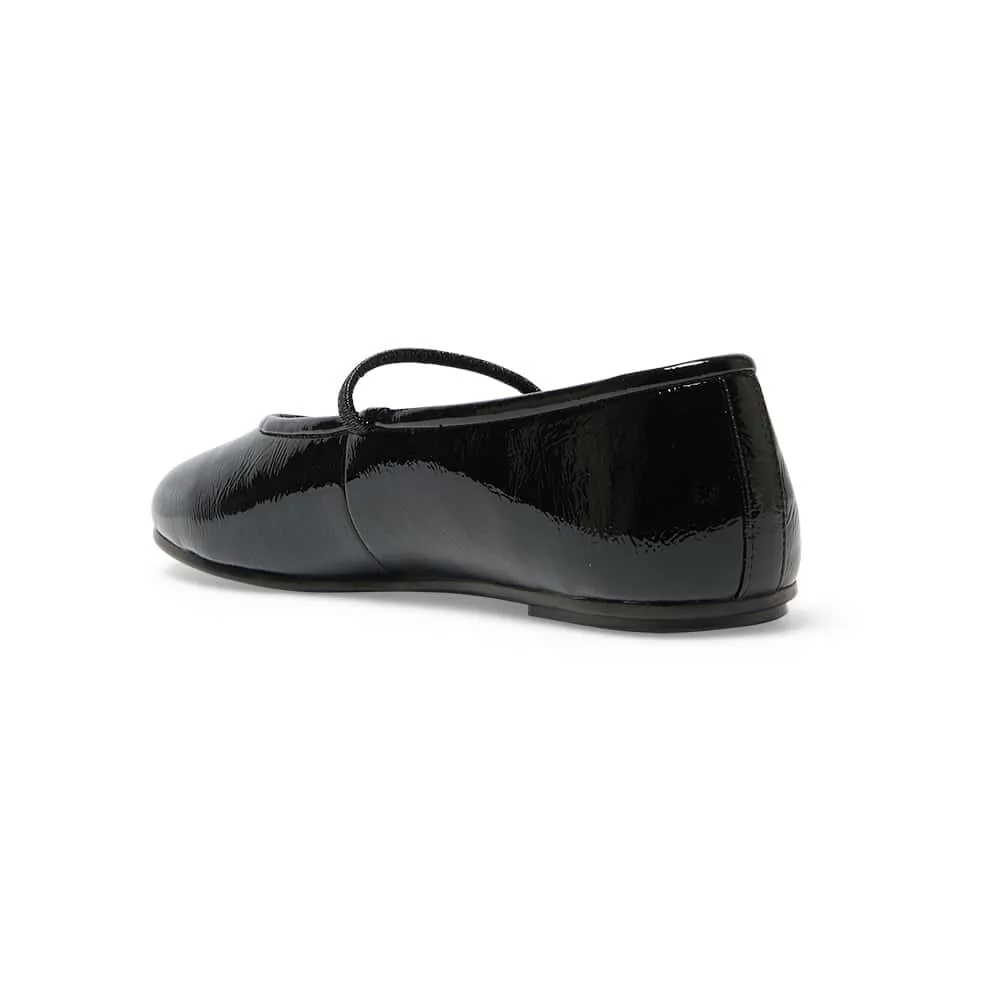 Frisco Flat in Black Patent