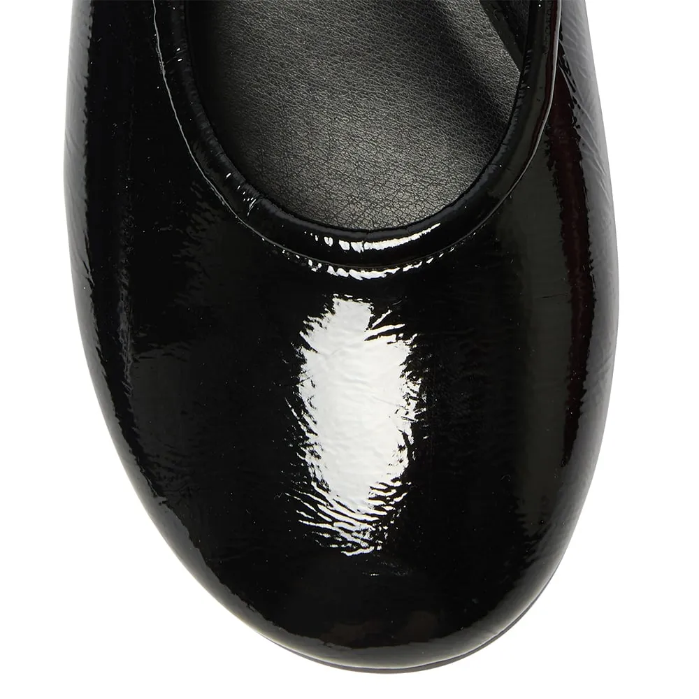 Frisco Flat in Black Patent