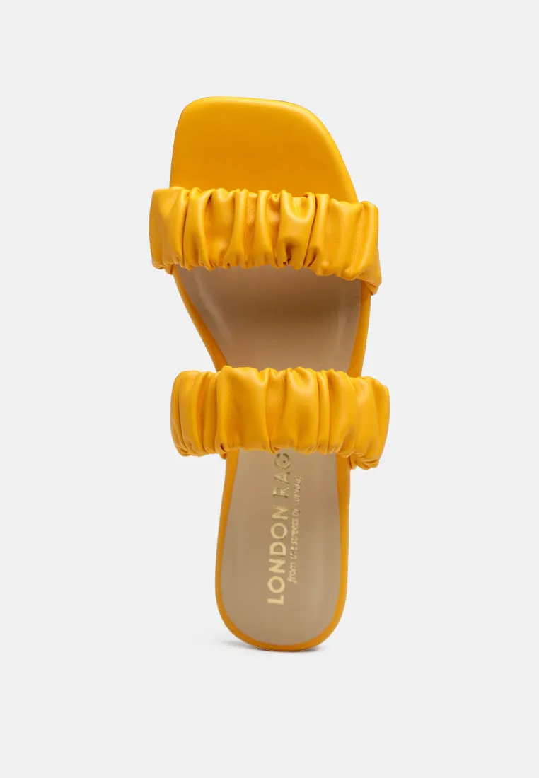 gather sparks strap slip-on flat