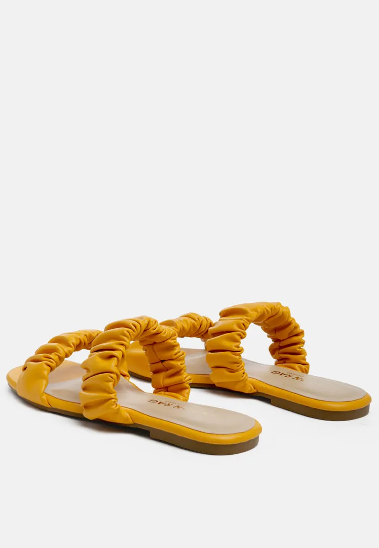 gather sparks strap slip-on flat
