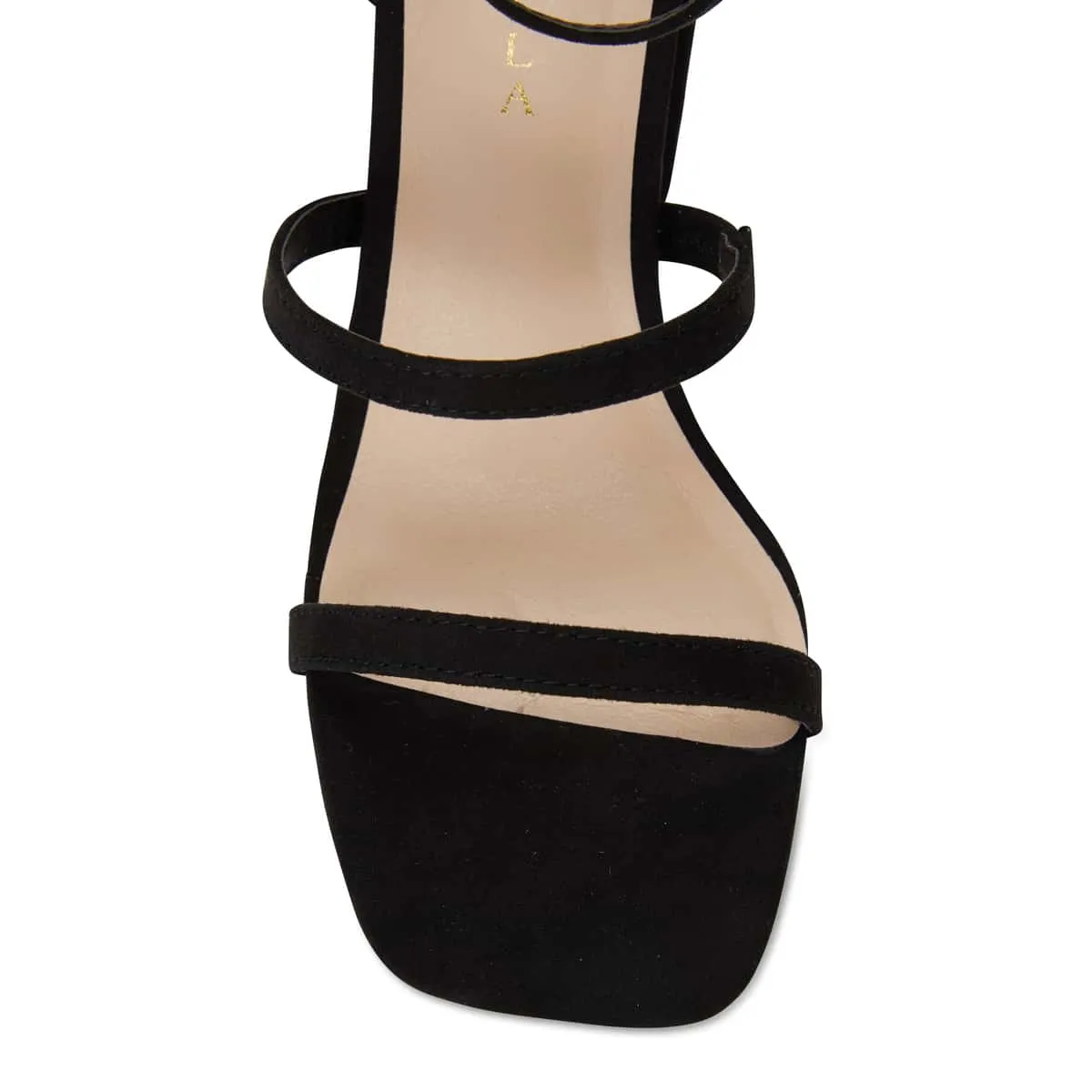 Gery Heel in Black Suede