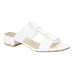 Gigi Slide in White Smooth