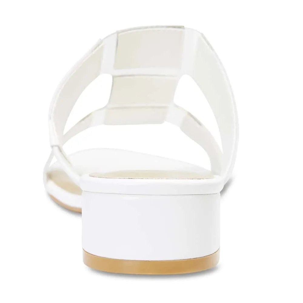 Gigi Slide in White Smooth