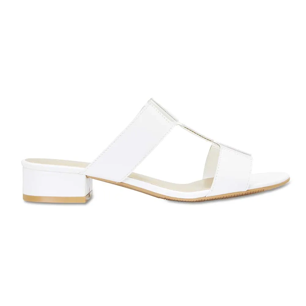 Gigi Slide in White Smooth