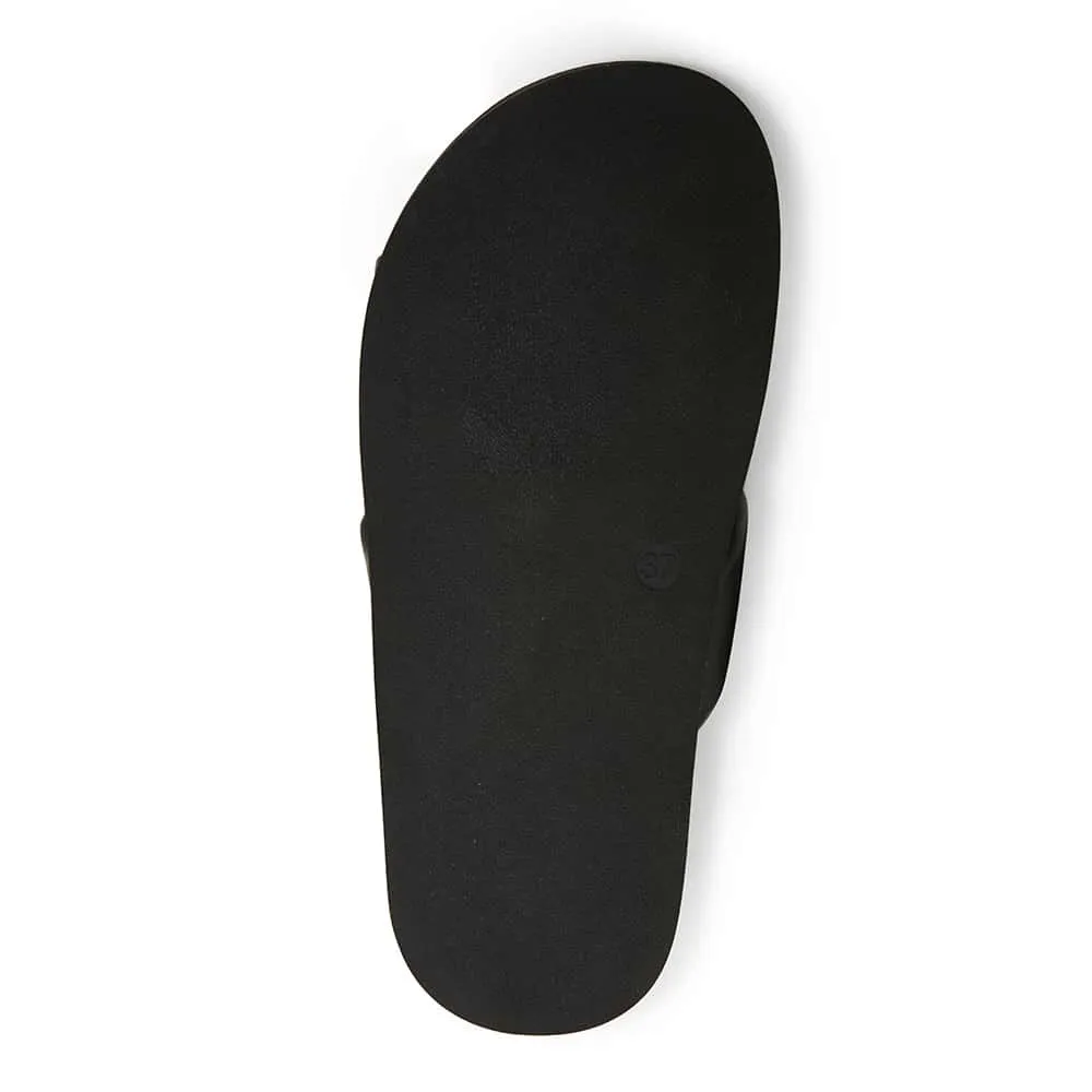 Ginny Slide in Black Smooth