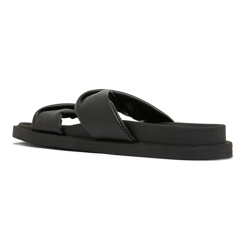 Ginny Slide in Black Smooth