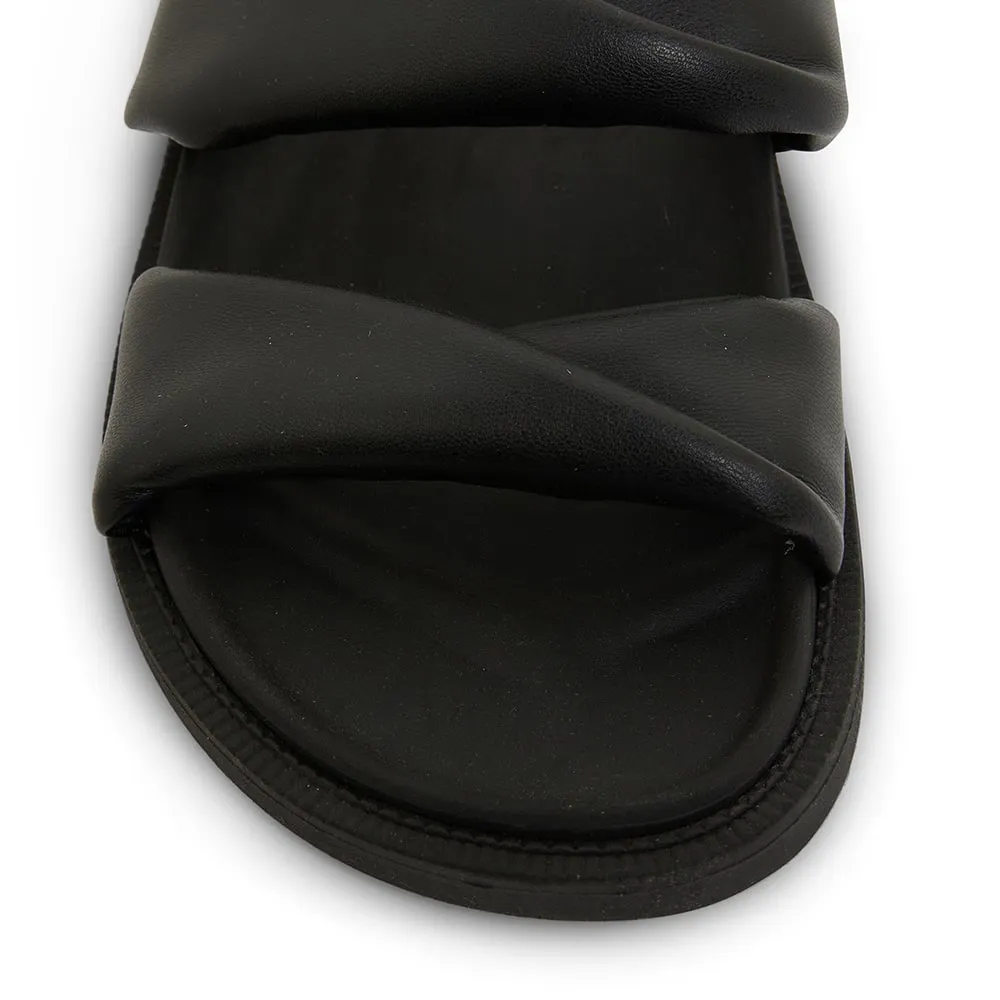 Ginny Slide in Black Smooth