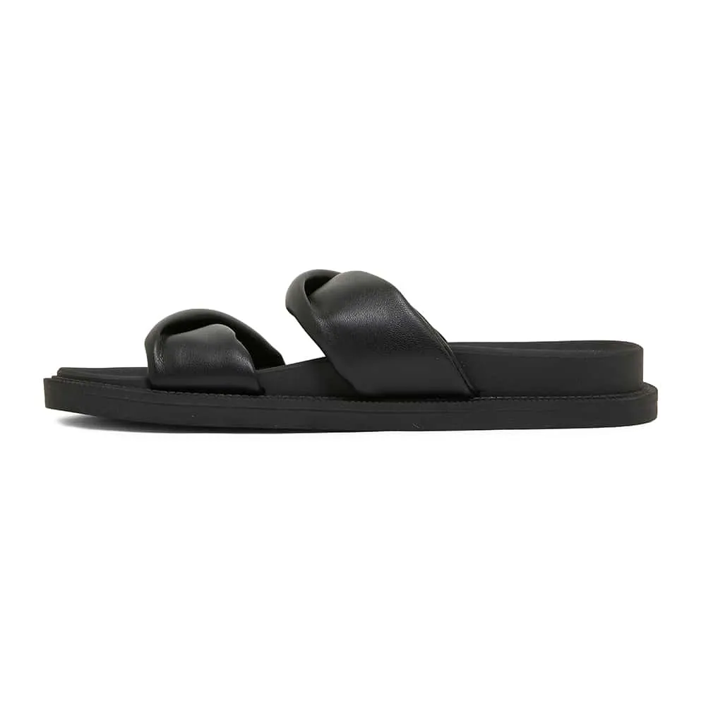 Ginny Slide in Black Smooth