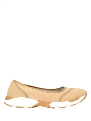 Gino Ballet Glide Flat Shoes In Camel