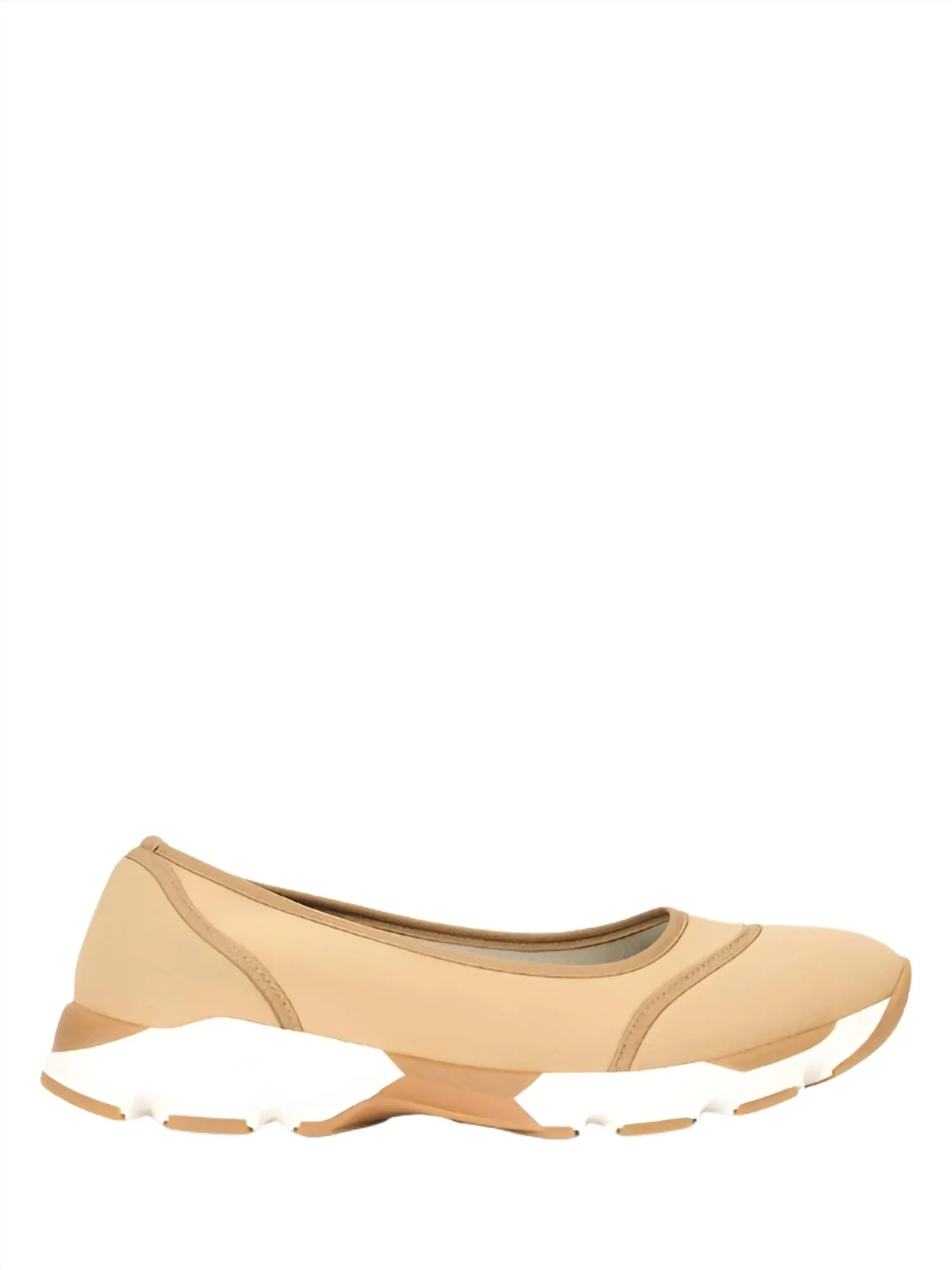 Gino Ballet Glide Flat Shoes In Camel