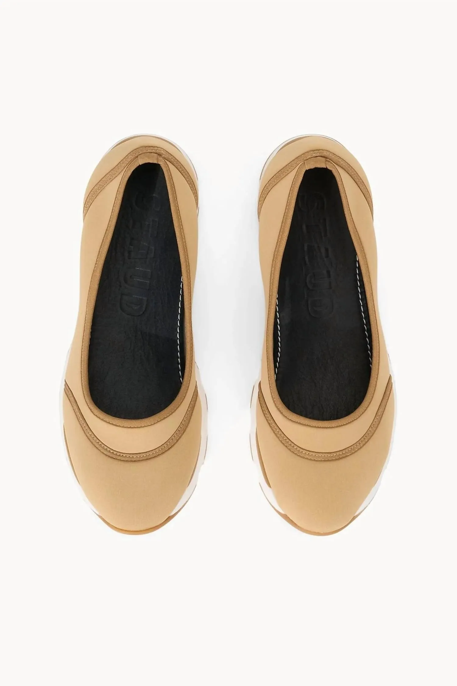 Gino Ballet Glide Flat Shoes In Camel